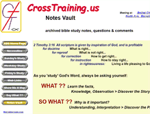 Tablet Screenshot of crosstraining.us